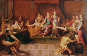 Salomone e le sue donne da Frans II Francken the Younger